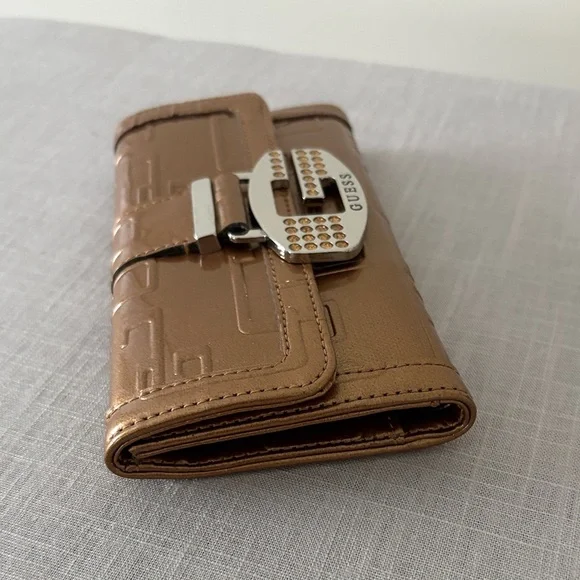 Guess Tan Wallet with Embossed Design - Picture 4 of 8